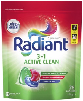 Radiant-Laundry-Capsules-28-Pack on sale