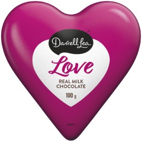 Darrell-Lea-Milk-Chocolate-Love-Heart-100g on sale