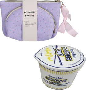 Cosmetic-Bag-Set-or-Reusable-Instant-Noodle-Cup on sale