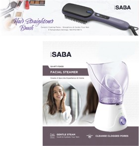 Facial-Steamer-or-Hair-Straightener-Brush on sale
