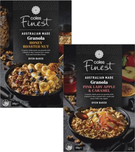 Coles-Finest-Granola-500g on sale