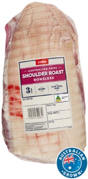 Coles-Australian-Pork-Shoulder-Roast-Boneless on sale