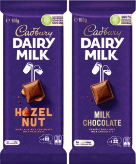 Cadbury-Dairy-Milk-Block-Chocolate-150g-190g on sale