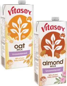 Vitasoy-Oat-or-Almond-Milk-1-Litre on sale