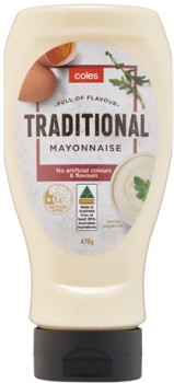 Coles-Traditional-Mayonnaise-470g on sale