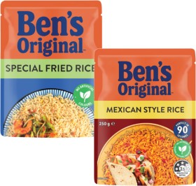 Bens-Original-Flavoured-Rice-Pouch-240g-250g on sale