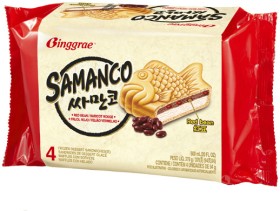Binggrae-Samanco-Red-Bean-Frozen-Dessert-Sandwich-4-Pack-600mL on sale