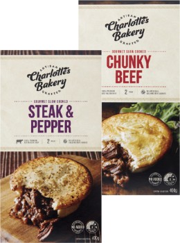 Charlottes-Bakery-Slow-Cooked-Beef-Pies-2-Pack-400g on sale