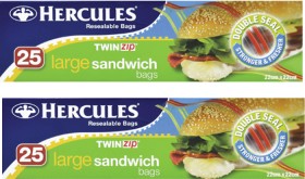 Hercules+TwinZip+Resealable+Sandwich+Bags+25+Pack