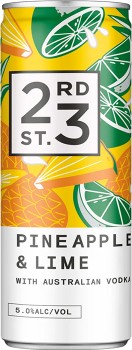 23rd-Street-Distillery-Pineapple-Lime-with-Australian-Vodka-Cans-300mL on sale