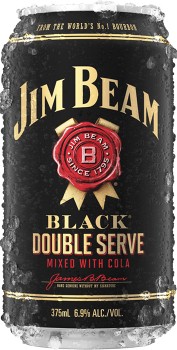Jim-Beam-Black-Double-Serve-Cans-375mL-10-Pack on sale
