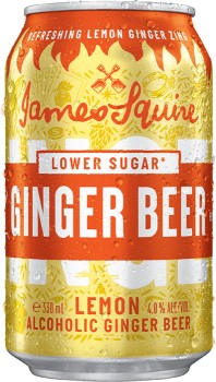 James-Squire-Lower-Sugar-Alcoholic-Ginger-Beer-with-Lemon-Cans-330mL on sale