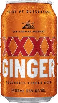 XXXX-Ginger-Alcoholic-Ginger-Beer-Cans-330mL on sale
