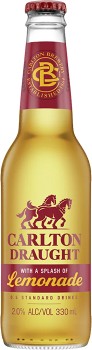 Carlton-Draught-Lemonade-330mL on sale
