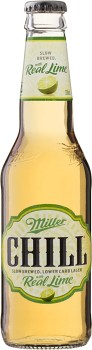 Miller-Chill-With-Lime-Lager-Bottles-330mL on sale