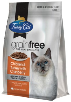Fussy+Cat+Grain+Free+Dry+Cat+Food+500g+Selected+Varieties