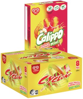Streets+Calippo+Minis+10+Pack+or+Cyclone+8+Pack+Selected+Varieties