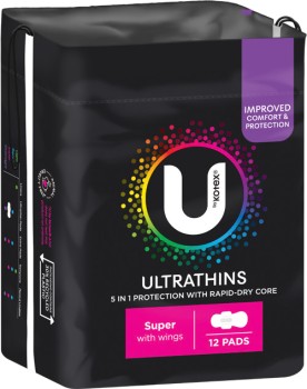 U+By+Kotex+Pads+6%E2%80%9116+Pack+or+Slim+Tampons+16+Pack+Selected+Varieties