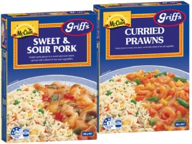 McCain+Griff%26rsquo%3Bs+Curried+Prawns+or+Sweet+%26amp%3B+Sour+Pork+Frozen+Meal+400g