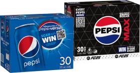 Pepsi-Max-or-Cola-30x375mL on sale
