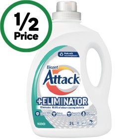 Biozet-Attack-Plus-Laundry-Liquid-2-Litre-or-Powder-2-kg on sale