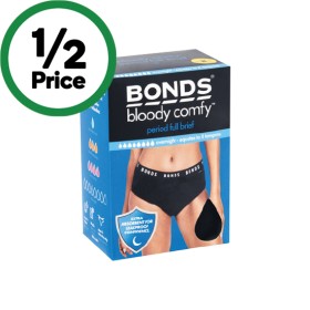 Bonds-Bloody-Comfy-Overnight-Reusable-Underwear-Size-10-16 on sale