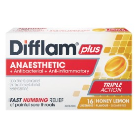 Difflam+Plus+Anaesthetic+Lozenges+Pk+16%7E