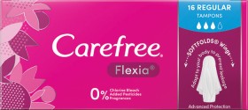 Carefree-Flexia-Tampons-16-Pack-Regular on sale