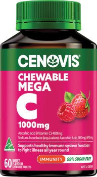 Cenovis+Chewable+Mega+C+1000mg+Berry+Flavour+60+Tablets%2A