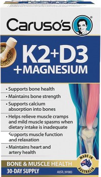 Carusos-K2D3-Magnesium-30-Tablets on sale