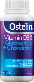 NEW+Ostelin+Vitamin+D3+%26amp%3B+Glucosamine+%2B+Chondroitin+90+Tablets%2A