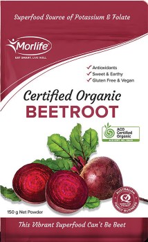 Morlife+Certified+Organic+Beetroot+Powder+150g