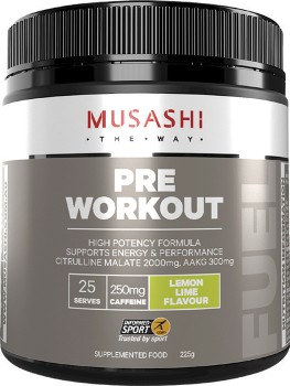 Musashi+Lemon+Lime+Flavour+Pre+Workout+225g%2A