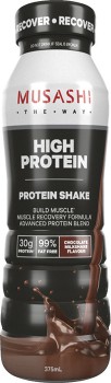 Musashi+High+Protein+Chocolate+Flavour+Shake+375mL%2A