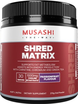 Musashi+Passionfruit+Flavour+Shred+Matrix+270g%2A