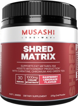 Musashi+Raspberry+Lemonade+Flavour+Shred+Matrix+270g%2A