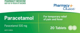 Pharmacy+Choice+Paracetamol+500+mg+20+Tablets%5E