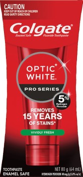 Colgate-Toothpaste-Optic-White-Pro-Series-5-Vividly-Fresh-80g on sale