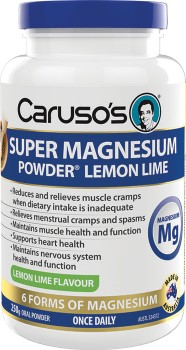 Carusos-Super-Magnesium-Lemon-Lime-Flavour-Powder-250g on sale