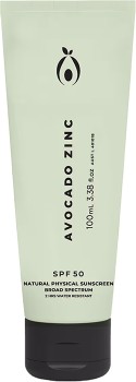 Avocado-Zinc-SPF50-Natural-Physical-Sunscreen-100ml on sale