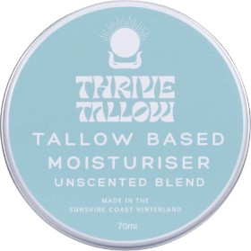 Thrive-Tallow-Tallow-Based-Moisturiser-Unscented-70ml on sale