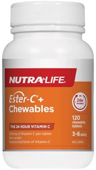 Nutra-life+Ester+C+%2B+Chewables+120+Tablets