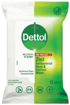 Dettol-2-in-1-Antibacterial-Hand-Surface-Wipes-15-Pack on sale