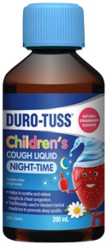 Duro-Tuss-Childrens-Cough-Liquid-Night-Time-Strawberry-Flavour-200mL on sale