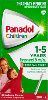 Panadol-Children-1-5-Years-Strawberry-Flavour-200mL on sale