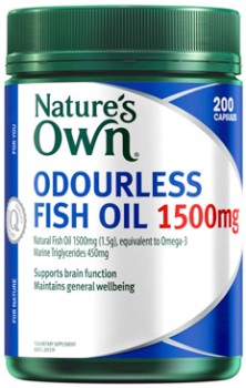 Nature%26rsquo%3Bs+Own+Odourless+Fish+Oil+1500mg+200+Capsules