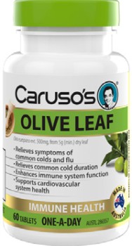 Carusos-Olive-Leaf-60-Tablets on sale