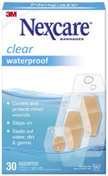 Nexcare-Waterproof-Assorted-Strips-30-Pack on sale