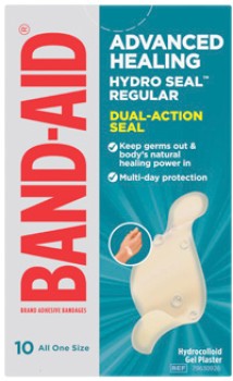 Band-Aid-Advanced-Healing-Hydro-Seal-Regular-Gel-Plasters-10-Pack on sale