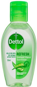 Dettol-Antibacterial-Instant-Hand-Sanitiser-Refresh-50mL on sale
